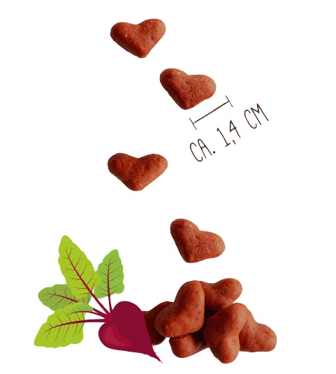 Sammy's Heartbreaker Serduszka 800g karma dla psa - obrazek 2