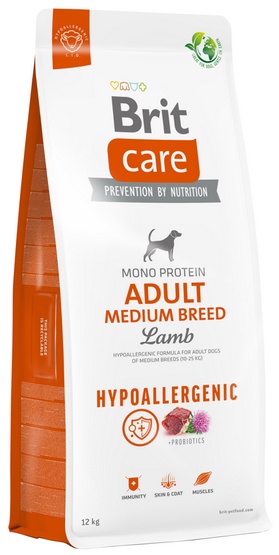 Brit Care Hypoallergenic Adult Medium Lamb 12kg karma dla psa