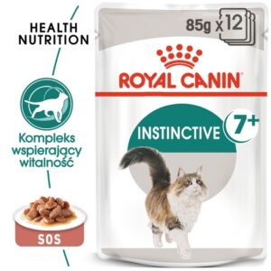 Royal Canin Instinctive +7 w sosie karma mokra dla kotów starszych, wybrednych saszetka 85g karma dla kota