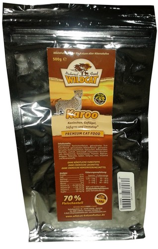 Wildcat Karoo - królik i drób 500g karma dla kota - obrazek 2