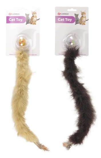 Flamingo Piłeczka z ogonem boa - obrazek 2