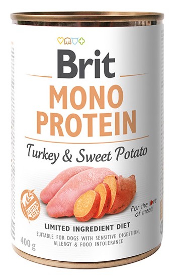 Brit Mono Protein Turkey & Sweet Potato puszka 400g karma dla psa