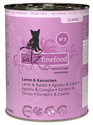 Catz Finefood Classic N.11 Jagnięcina i Królik puszka 400g karma dla kota