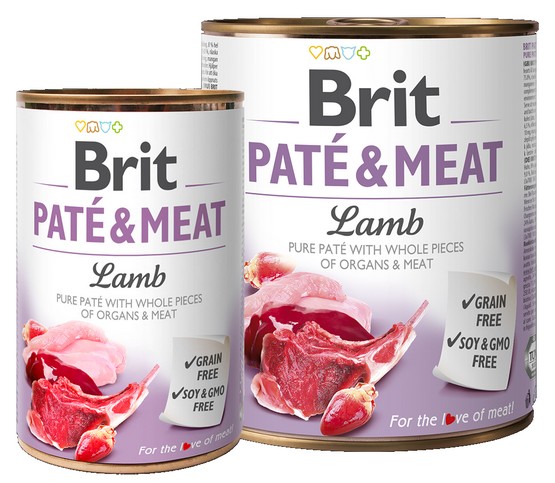 Brit Pate & Meat Dog Lamb puszka 800g karma dla psa