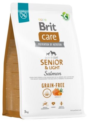 Brit Care Grain Free Senior & Light Salmon 3kg karma dla psa