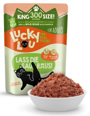 Lucky Lou Lifestage Adult Wołowina i dzik saszetka 300g karma dla kota