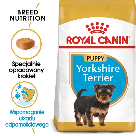 Royal Canin Yorkshire Terrier Puppy karma sucha dla szczeniąt do 10 miesiąca, rasy yorkshire terrier 0,5kg karma dla psa