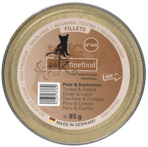 Catz Finefood Filety N.409 Indyk/Królik tacka 85g karma dla kota