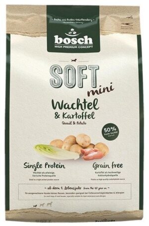 Bosch Soft Mini Przepiórka & Ziemniak 1kg karma dla psa