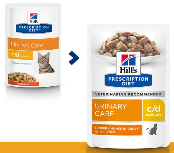 Hill's Prescription Diet c/d Feline z Kurczakiem saszetka 85g karma dla kota - obrazek 2