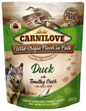 Carnilove Dog Duck & Timothy Grass - kaczka i tymotka łąkowa saszetka 300g karma dla psa