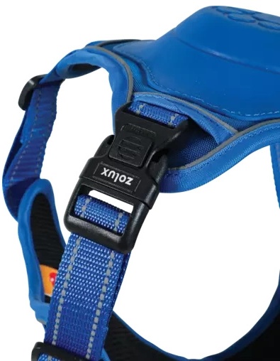 Zolux Szelki ze smyczą automatyczną Easyride XS niebieskie - obrazek 6
