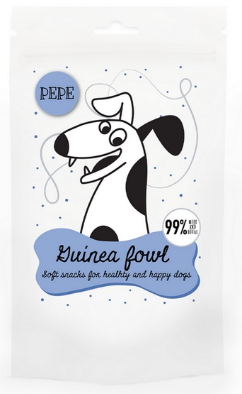 Paka Zwierzaka PEPE Mini Chunkies Guinea Fowl (perliczka) 70g karma dla psa - obrazek 2