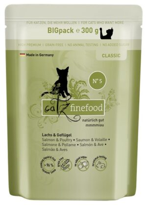 Catz Finefood Classic N.05 Łosoś i drób saszetka 300g karma dla kota