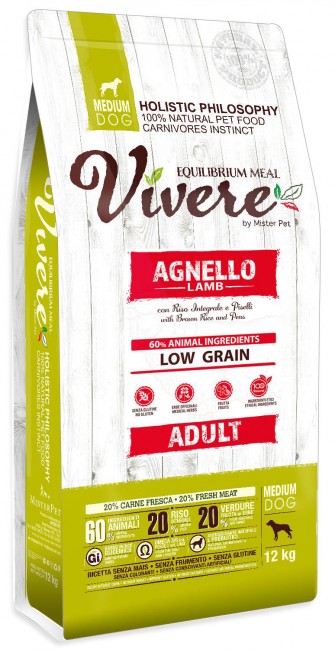 Vivere Dog Medium Adult Lamb 3kg karma dla psa