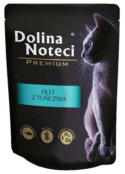Dolina Noteci Premium Kot Filet z tuńczyka saszetka 85g karma dla kota