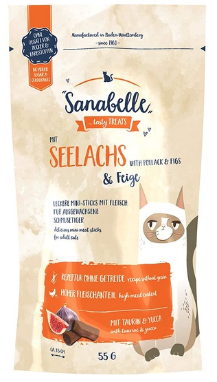 Sanabelle Snack Mintaj & Figi 55g karma dla kota