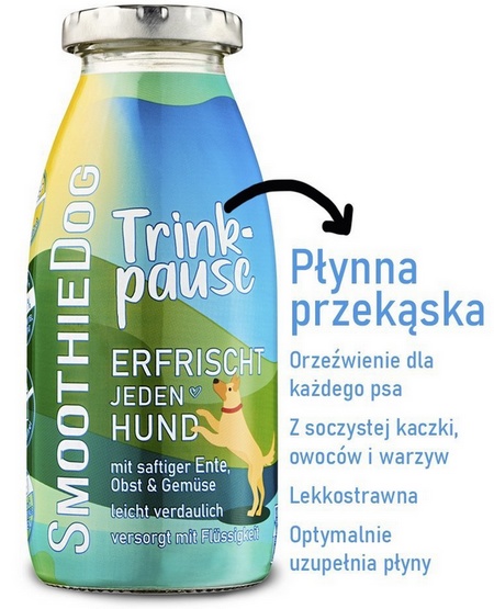 SmoothieDog Płynna przekąska - kaczka 250ml karma dla psa