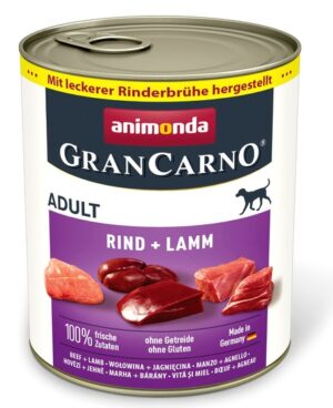 Animonda GranCarno Original Adult Rind Lamm Wołowina + Jagnięcina puszka 800g karma dla psa