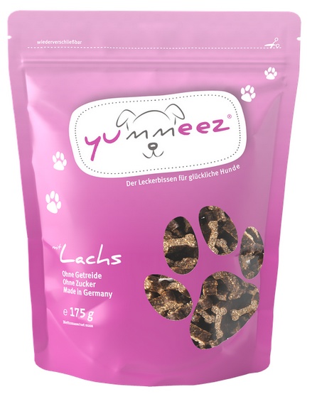 Yummeez bezzbożowe Kosteczki Łososiowe 175g karma dla psa - obrazek 4