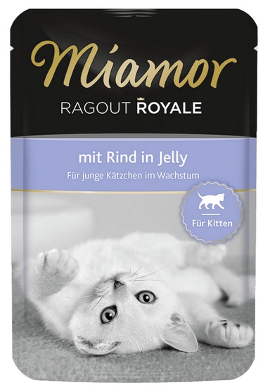 Miamor Ragout Royale Kitten z Wołowiną w galaretce saszetka 100g karma dla kota - obrazek 2