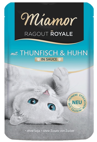 Miamor Ragout Royale z Tuńczykiem i Kurczakiem w sosie saszetka 100g karma dla kota