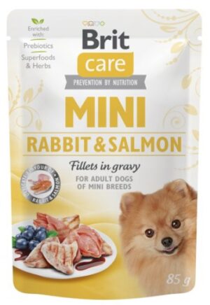 Brit Care Dog Mini Rabbit & Salmon saszetka 85g karma dla psa