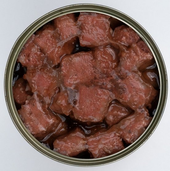 TUF TUF Kawałki mięsne z wołowiną dla psa puszka 415g karma dla psa - obrazek 3