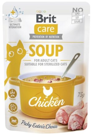 Brit Care Cat Soup Chicken saszetka 75g karma dla kota