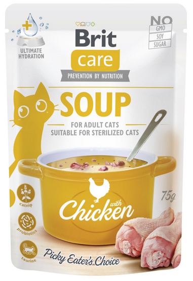 Brit Care Cat Soup Chicken saszetka 75g karma dla kota