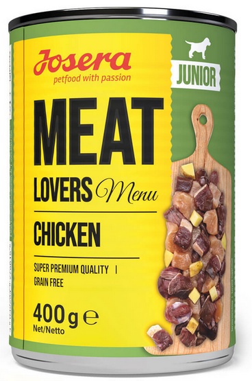 Josera Meat Lovers Menu Junior Kurczak puszka 400g karma dla psa - obrazek 2