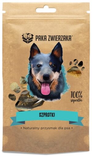 Paka Zwierzaka Szprotki 100% 60g karma dla psa