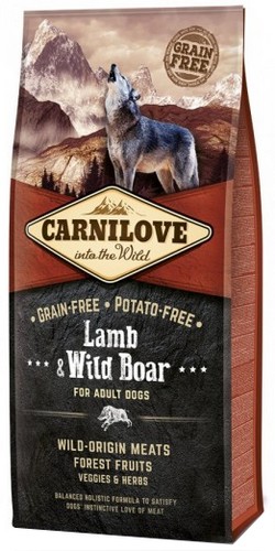 Carnilove Dog Lamb & Wild Boar Adult - jagnię i dzik 1,5kg karma dla psa