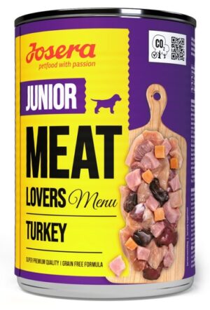 Josera Meat Lovers Menu Junior Indyk puszka 400g karma dla psa