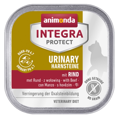 Animonda Integra Protect Urinary Harnsteine Oxalate dla kota - z wołowiną tacka 100g karma dla kota